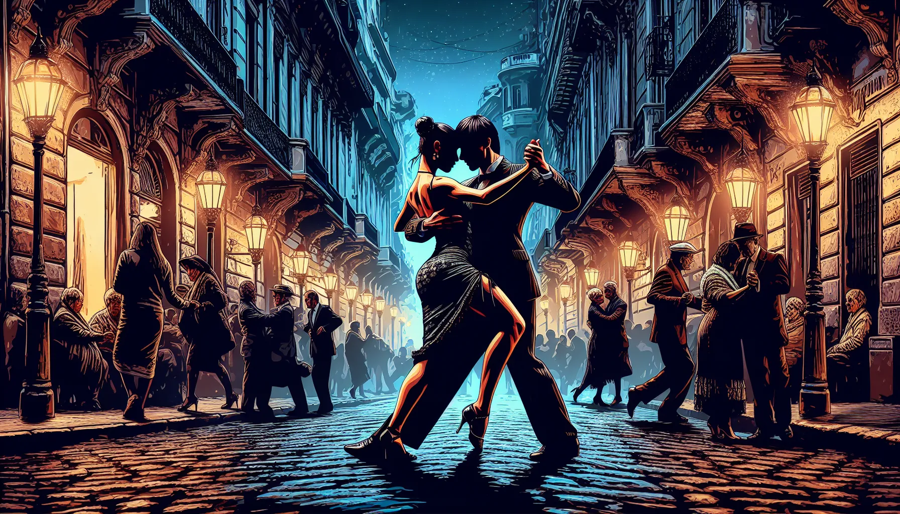 Buenos Aires, a capital da Argentina, é conhecida como a cidade do tango. O tango é um estilo de música e dança que nasceu nas ruas da cidade e se tornou uma parte importante da cultura argentina.

As ruas de Buenos Aires são o palco perfeito para a magia do tango. Em várias esquinas e praças, é comum encontrar casais dançando tango ao som de músicos de rua.