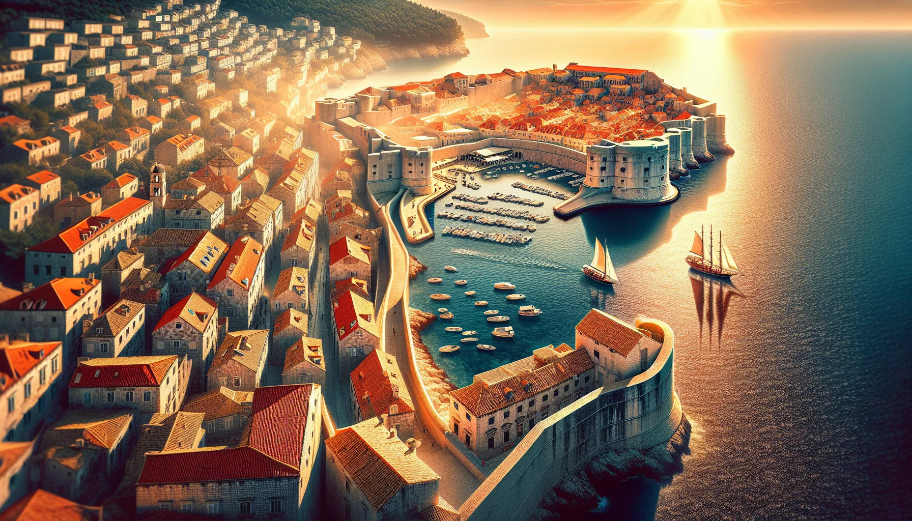 Dubrovnik é uma cidade encantadora localizada na costa do Mar Adriático, na Croácia. Conhecida como 