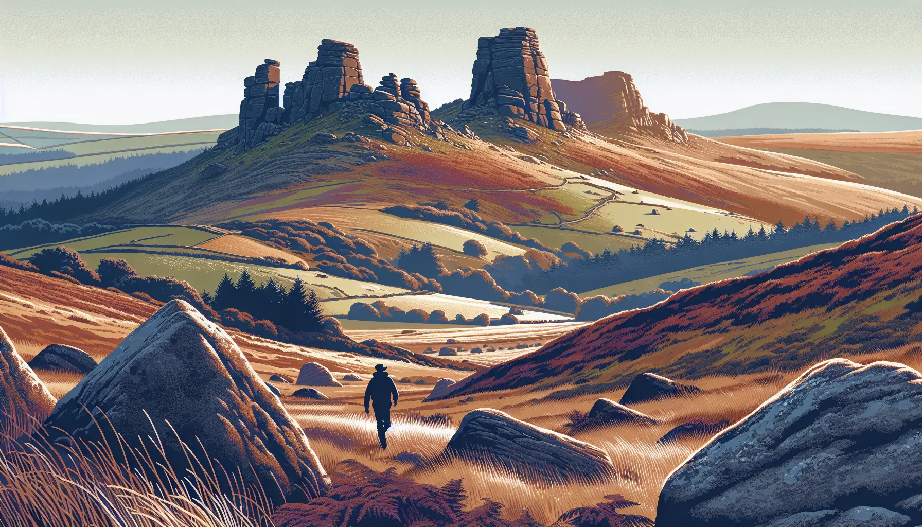 Dartmoor é uma região selvagem e misteriosa localizada no sudoeste da Inglaterra. Com suas vastas paisagens de charnecas, colinas rochosas e rios sinuosos, é o lugar perfeito para se aventurar.

Uma das melhores maneiras de explorar Dartmoor é caminhando pelas trilhas que cortam a região. Com mais de 700 quilômetros de caminhos sinal