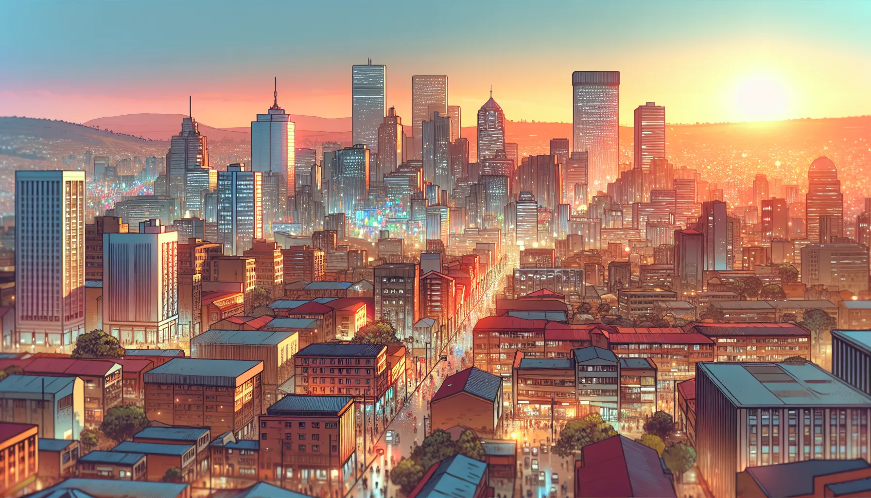 Joanesburgo é uma cidade vibrante localizada na África do Sul e é perfeita para um city break de 5 dias. Com uma mistura única de culturas, história e vida urbana agitada, Joanesburgo oferece uma experiência única aos visitantes.

Durante a sua estadia, você poderá explorar os diversos bairros da cidade, cada um com sua própria atmosfera e atrações. Desde o moderno