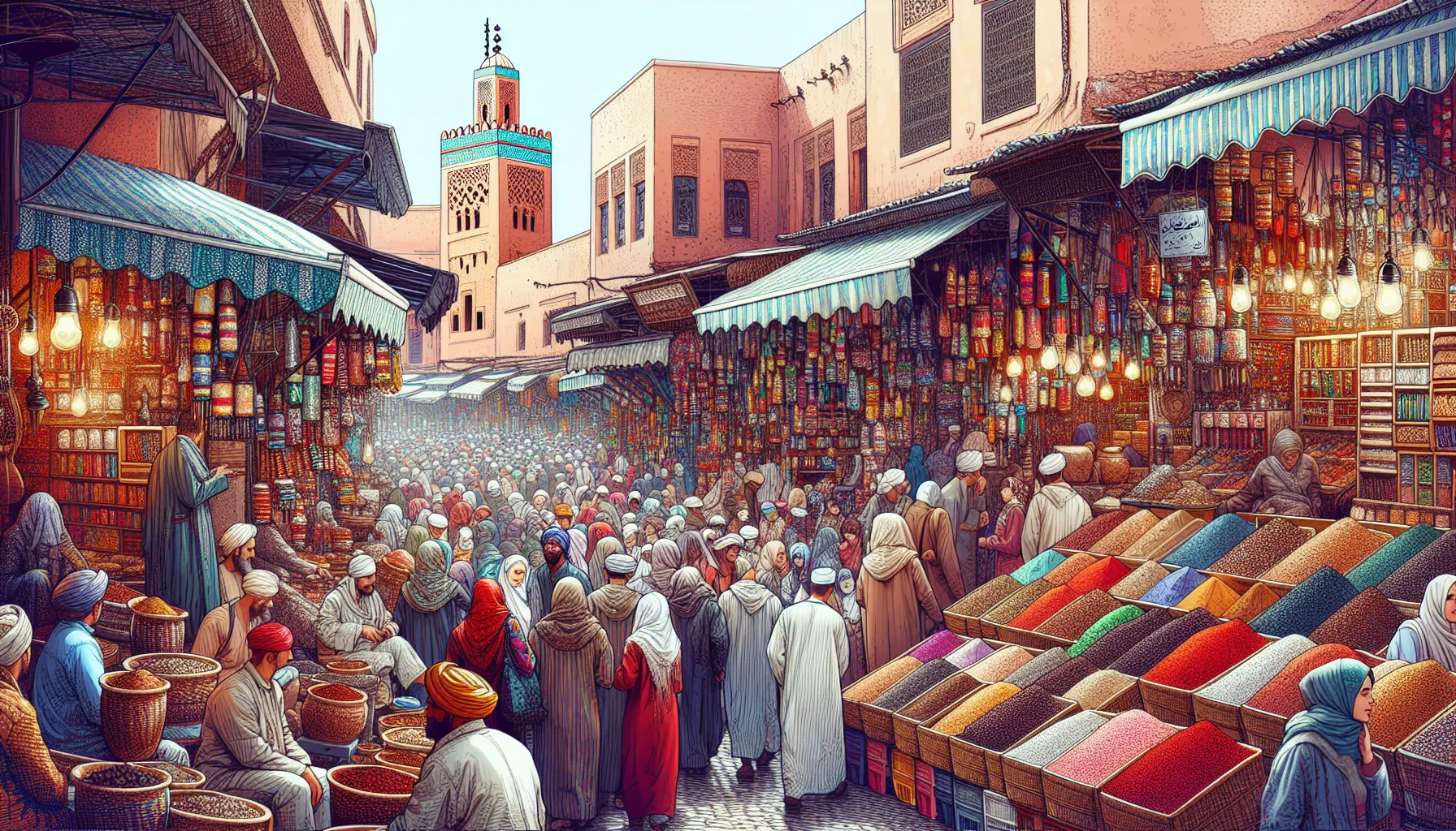 Marrocos Exótico: Roteiro de 96 Horas
Dia 1:
Chegada a Marraquexe - Aproveite o dia para explorar a cidade antiga, conhecida como Medina. Visite a Praça Jemaa El Fna, onde você poderá experimentar a autêntica culinária marroquina e assistir a performances tradicionais. Não perca a oportunidade de visitar os Jardins Majorelle