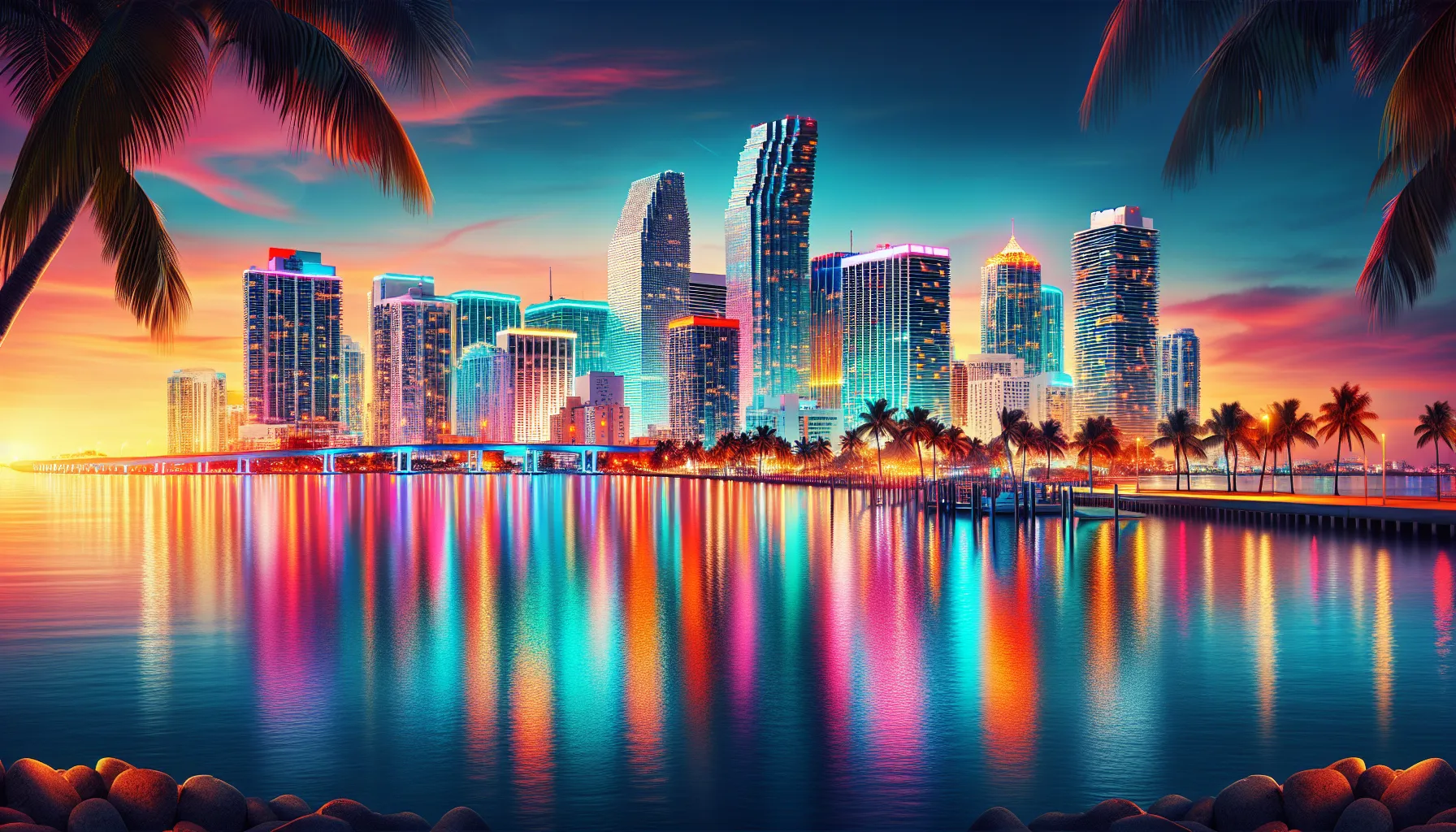 Miami Eufórica: Roteiro Dinâmico de 4D

Descubra a energia vibrante de Miami com nosso roteiro dinâmico de 4D. Explore as melhores atrações, praias deslumbrantes e a vida noturna animada desta cidade fascinante.

Dia 1: Chegada e Praias
Após a sua chegada em Miami, dirija-se ao seu hotel e faça o check-in